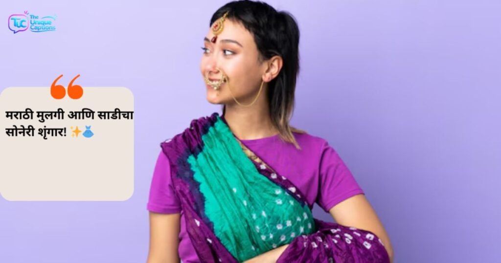 Saree Caption for Instagram in Marathi
