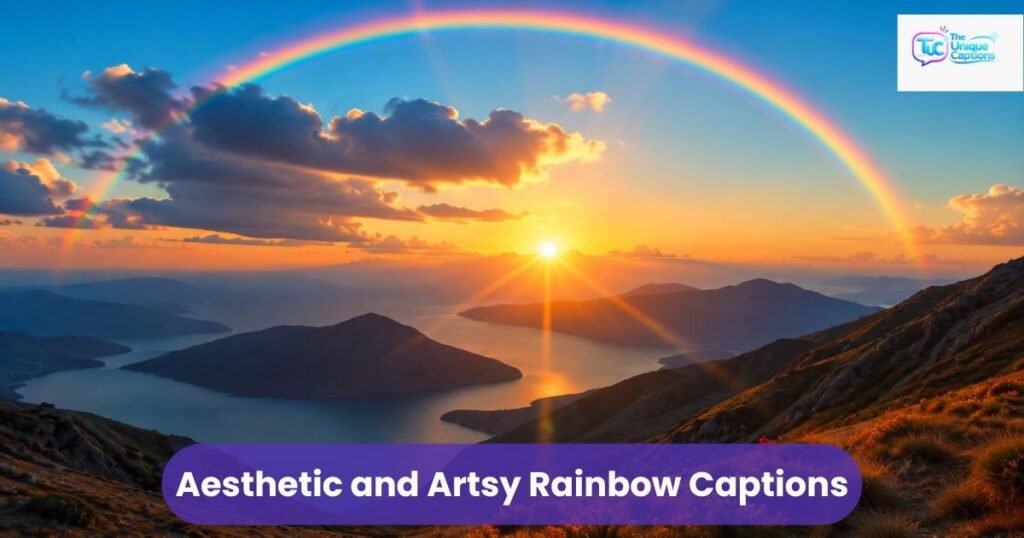 Aesthetic and Artsy Rainbow Captions