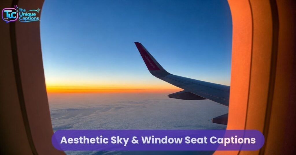 Aesthetic Sky & Window Seat Captions