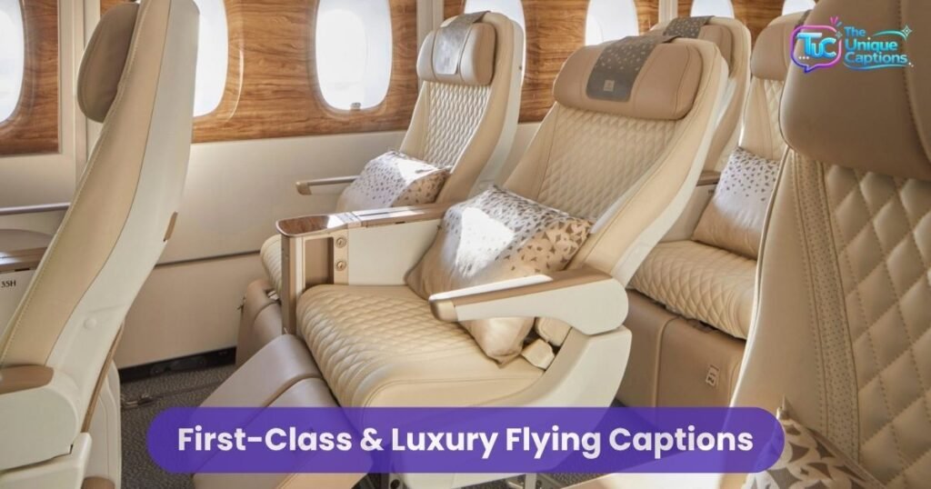 First-Class & Luxury Flying Captions