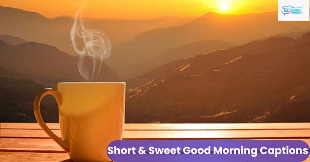 Short and Sweet Good Morning Captions