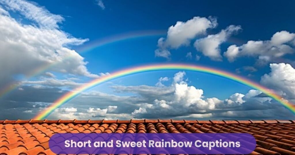 Short and Sweet Rainbow Captions