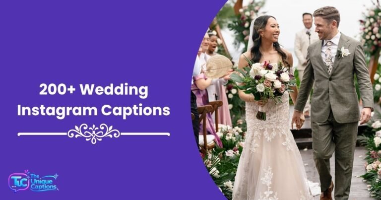 200+ Wedding Instagram Captions