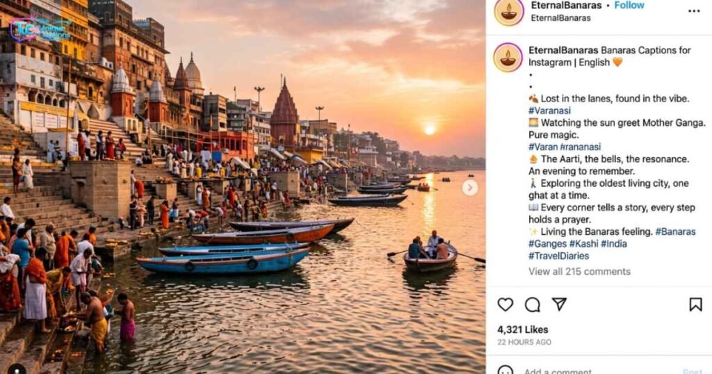 Banaras Captions for Instagram in English