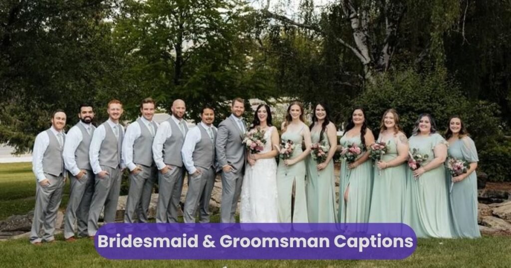 Bridesmaid & Groomsman Captions
