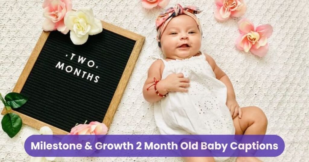 Milestone & Growth 2 Month Old Baby Captions