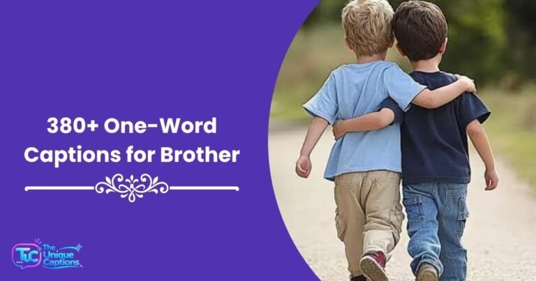One-Word Captions for Brother