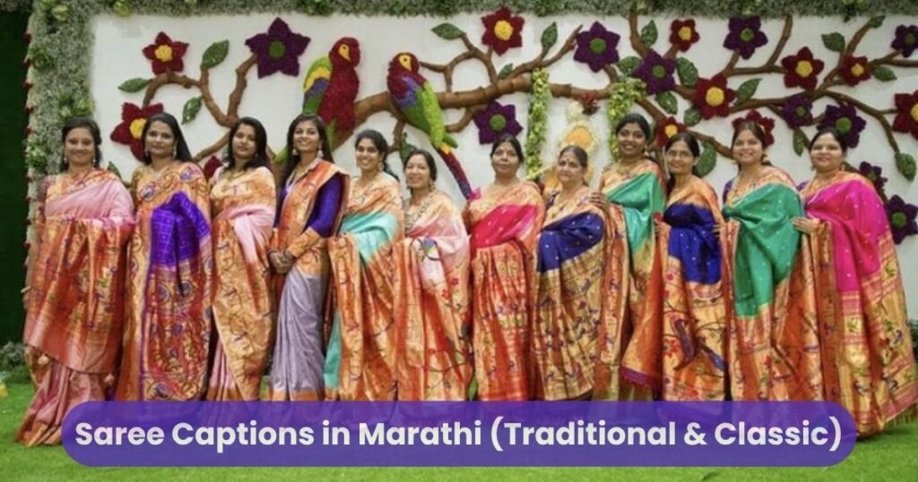 Saree Captions in Marathi (Traditional & Classic)