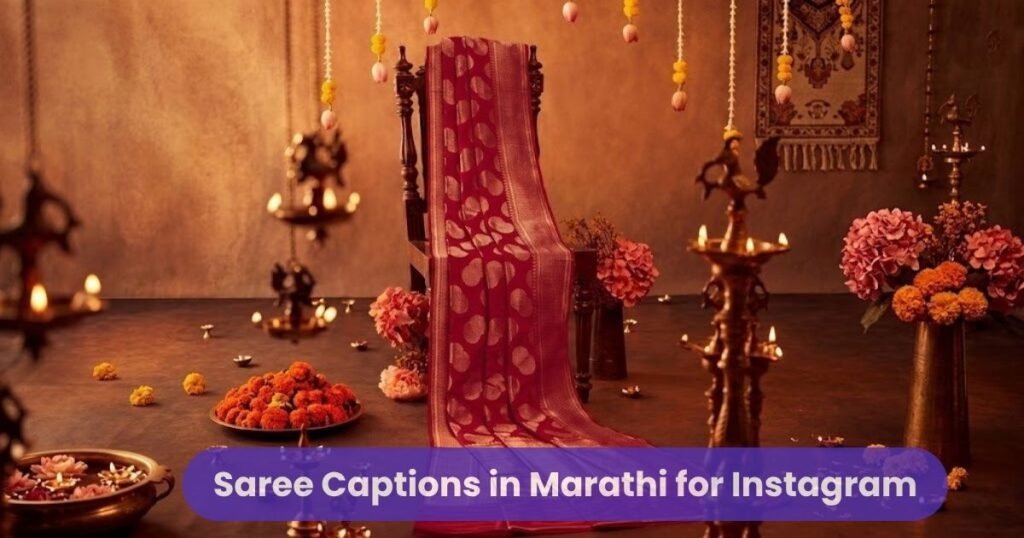 Saree Captions in Marathi for Instagram
