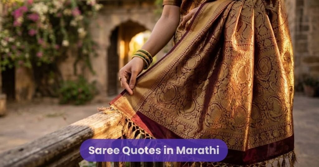 Saree Quotes in Marathi