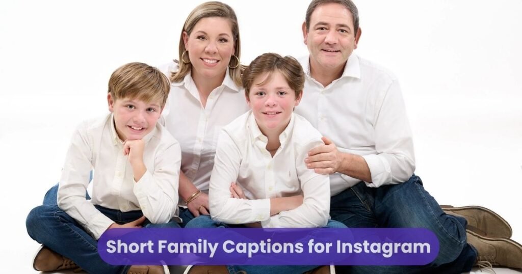 Short Family Picture Captions for Social Media
