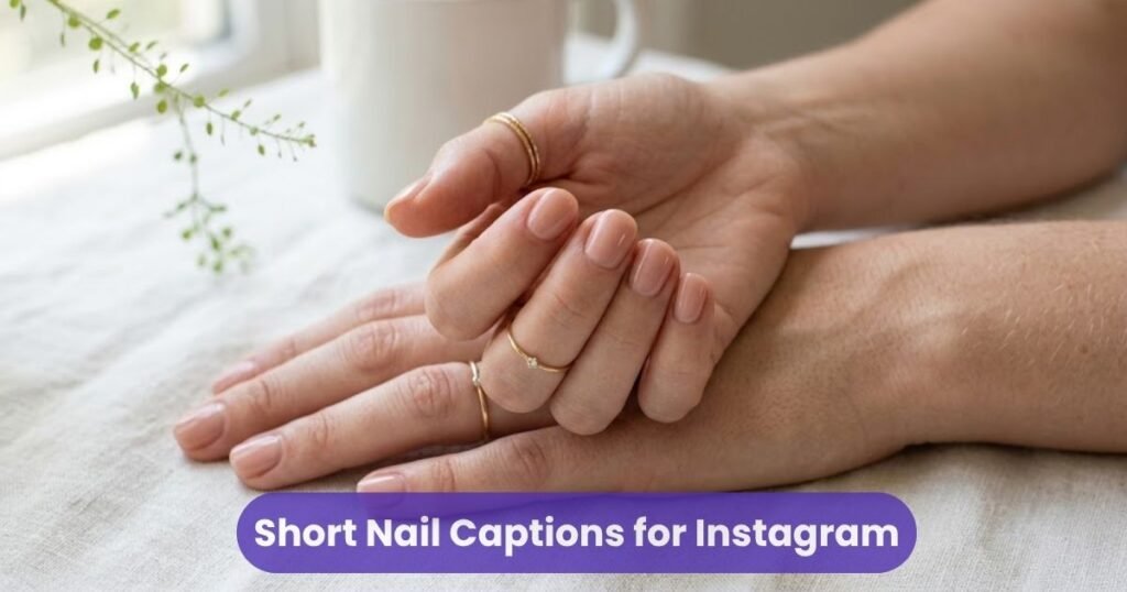 Short Nail Captions for Instagram