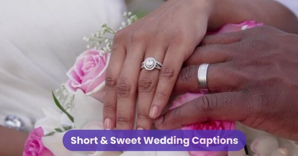 Short & Sweet Wedding Captions