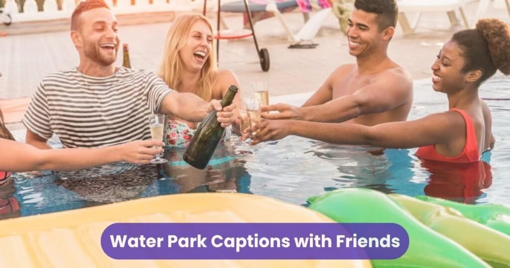 Water Park Captions with Friends