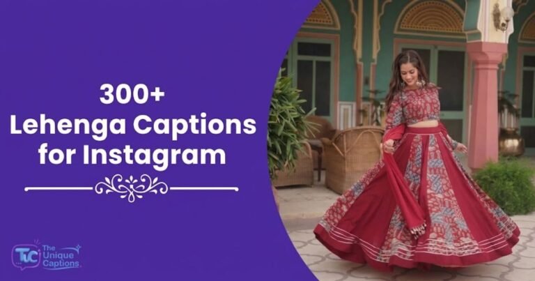 Lehenga Captions for Instagram