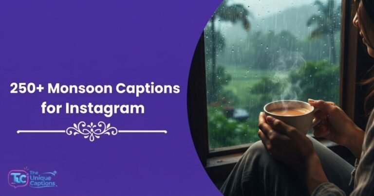 Monsoon Captions for Instagram